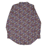 BENETTON Womens Shirt Purple Floral Long Sleeve S