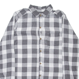 HOLLISTER Womens Shirt Grey Check Long Sleeve S