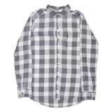 HOLLISTER Womens Shirt Grey Check Long Sleeve S