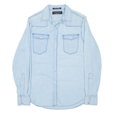 REPLAY Mens Denim Shirt Blue Long Sleeve S