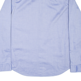 CALVIN KLEIN Mens Plain Shirt Blue Long Sleeve L