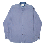TED BAKER Mens Plain Shirt Blue Long Sleeve XL