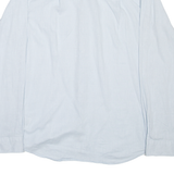 U.S. POLO ASSN Mens Plain Shirt Blue Linen Long Sleeve M