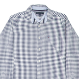 TOMMY HILFIGER Mens Shirt Blue Gingham Long Sleeve S