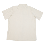 LANG YI Eastern Inspired Dragon Mens Plain Shirt Beige 2XL