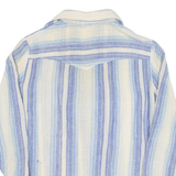 Womens Shirt Blue Striped Long Sleeve L