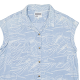 VANS Womens Shirt Blue Floral L