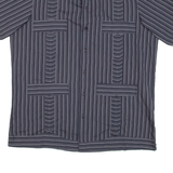 ANNABRISKA Mens Shirt Black Striped M