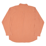 THE NORTH FACE Mens Shirt Orange Check Long Sleeve L