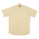 RENATO CAVALLI Mens Shirt Yellow Check M
