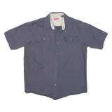 WRANGLER Mens Plain Shirt Grey M