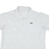 COLUMBIA Animals Mens Shirt Grey 2XL