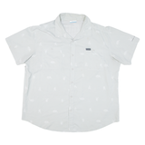 COLUMBIA Animals Mens Shirt Grey 2XL