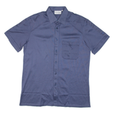 RENATO CAVALLI Mens Plain Shirt Blue M