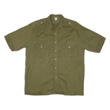 IMAGE Mens Denim Shirt Green 2XL