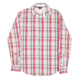 LEVI'S Mens Shirt Red Check Long Sleeve S