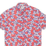 Slim Mens Shirt Red Floral S