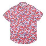Slim Mens Shirt Red Floral S