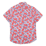 Slim Mens Shirt Red Floral S
