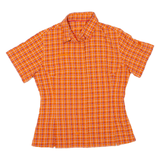 MAMMUT Womens Shirt Orange Check S