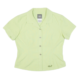 JACK WOLFSKIN Womens Shirt Green Check UK 12