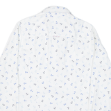 TOMMY HILFIGER Slim Fit Anchor Womens Shirt White Long Sleeve UK 8