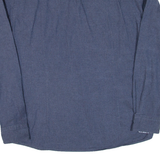 JOOP Mens Plain Shirt Blue Long Sleeve L