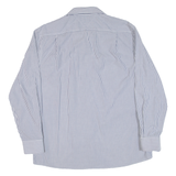 TOMMY HILFIGER Mens Shirt Grey Striped Long Sleeve L