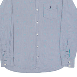 ROYAL COUNTY OF BERKSHIRE POLO CLUB Slim Fit Paisley Mens Shirt Blue Check L