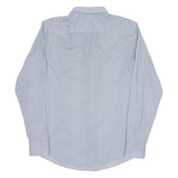 HUGO BOSS Slim Fit Mens Shirt Blue Geometric Long Sleeve L