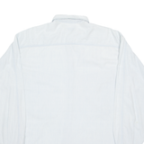 WALT Mens Plain Shirt Blue Long Sleeve M