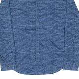 CALVIN KLEIN Mens Shirt Blue Crazy Pattern Long Sleeve L