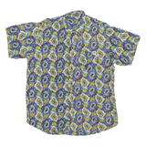 PARADISE Mens Shirt Blue Viscose Paisley XL