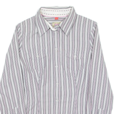 ESPIRIT Womens Shirt White Striped Long Sleeve XS