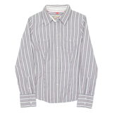 ESPIRIT Womens Shirt White Striped Long Sleeve XS