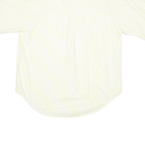 Mens Shirt White 90s Striped L