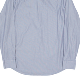 HUGO BOSS Mens Shirt Blue Striped Long Sleeve M