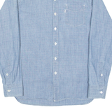 LEVI'S Mens Shirt Blue Check Long Sleeve S