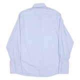 MICHAEL KORS Mens Plain Shirt Blue Long Sleeve M