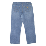 CARHARTT Workwear Mens Jeans Blue Regular Straight Stone Wash W32 L27