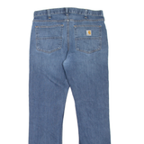 CARHARTT Mens Jeans Blue Relaxed Straight Stone Wash W32 L32