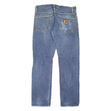 CARHARTT Workwear Mens Jeans Blue Regular Straight Stone Wash W33 L31