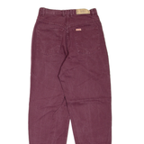 TEDDY'S Womens Jeans Maroon Regular Mom W24 L29