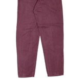 TEDDY'S Womens Jeans Maroon Regular Mom W24 L29