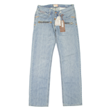 BLUE RAGS Mens Jeans Blue Regular Straight Stone Wash W30 L33