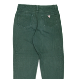GUESS By George Marciano Womens Jeans Green Regular Mom 90s W32 L30