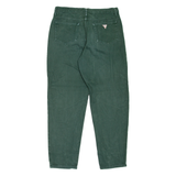 GUESS By George Marciano Womens Jeans Green Regular Mom 90s W32 L30