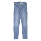 LEVI'S 711 Womens Jeans Blue Slim Skinny Stone Wash W26 L30