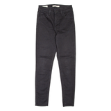 LEVI'S 720 High Rise BIG E Womens Jeans Black Slim Skinny W25 L28