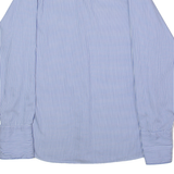 TOMMY HILFIGER Mens Shirt Blue Striped Long Sleeve XL